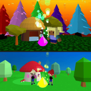 Two ambient scenes made with Flock XR