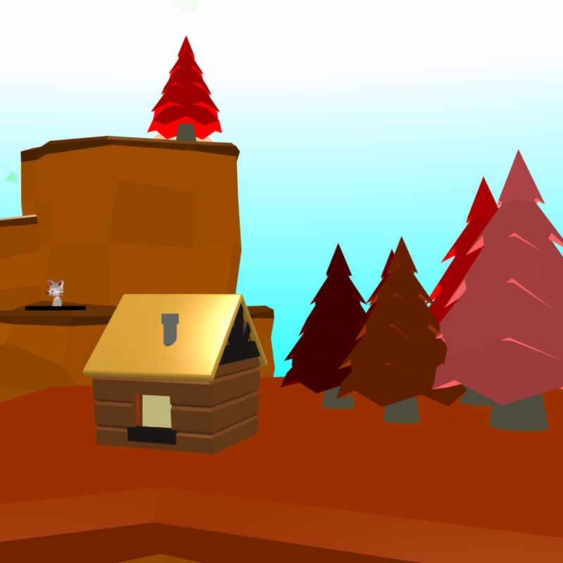 Autumnal scene An autumnal 3D world.