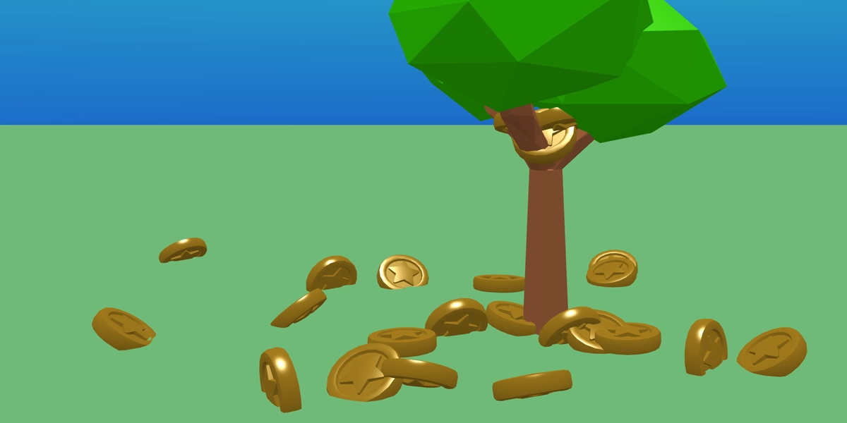 S3L3 A magic money tree in Flock XR.