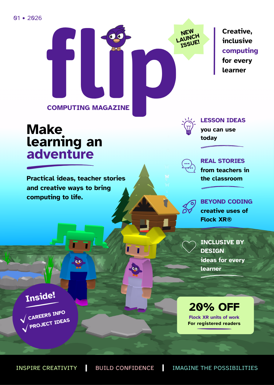 Flip Computing Magazine The front cover of Flip Computing magazine.