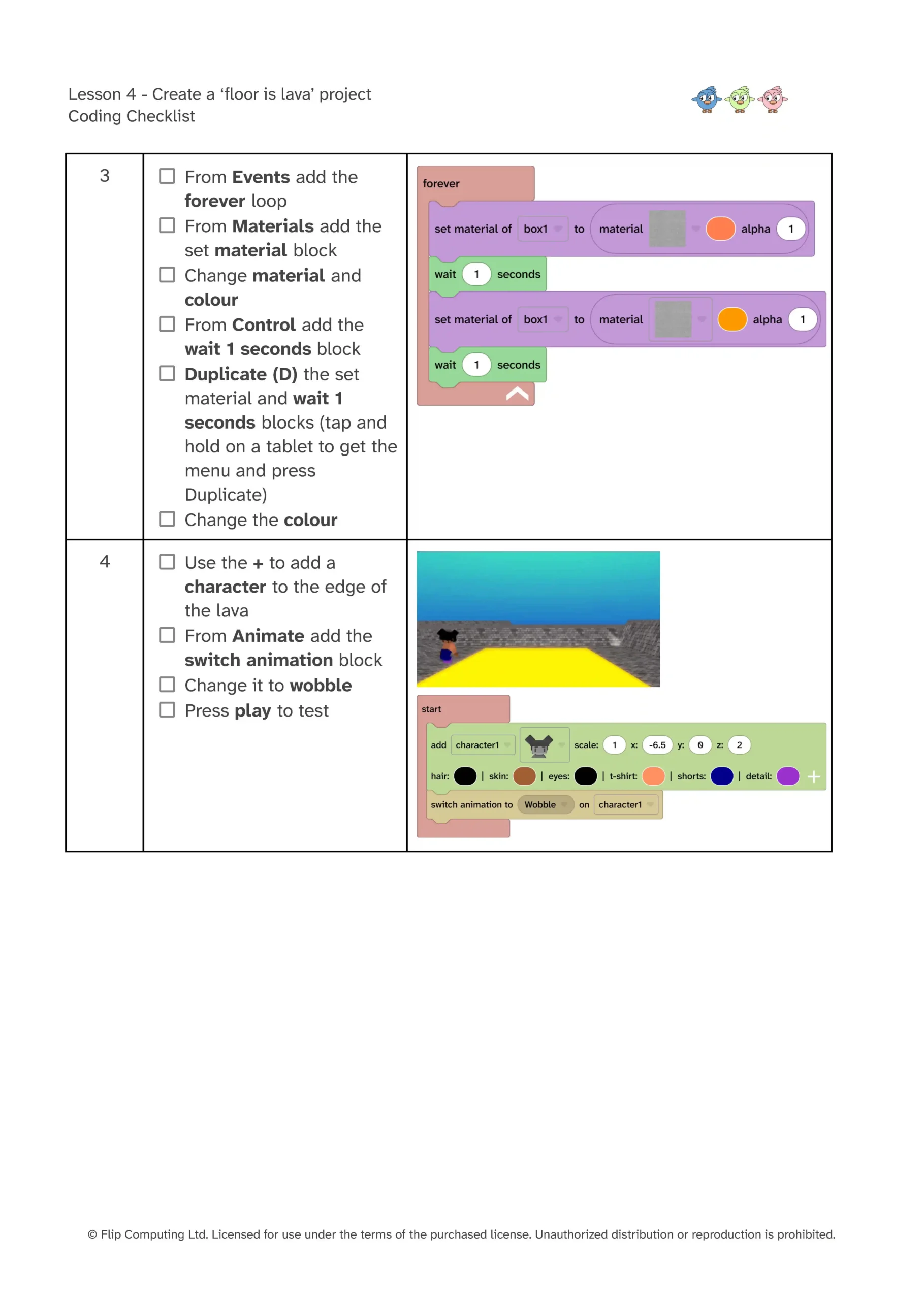 L4 Coding Checklist_Page_2 Sample page 2 from a coding checklist.